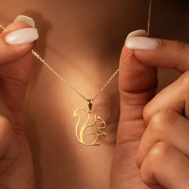 Squirrel Elegance Pendant