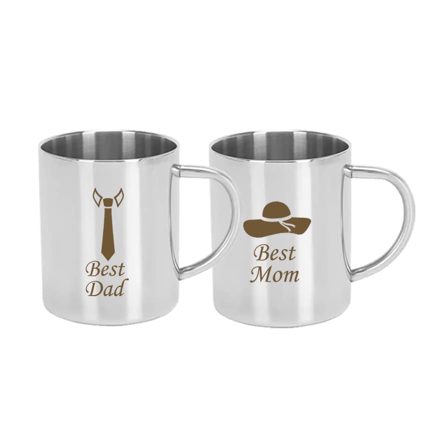 Custom Engraved Steel Mug - 250ml Durable Stainless Steel with Personalized Laser Engraving