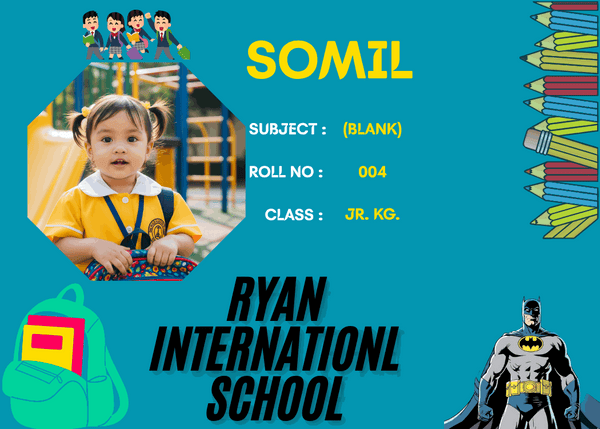 Customized Waterproof School Labels – Personalized Kid Name Slip with Batman - KraftedKey