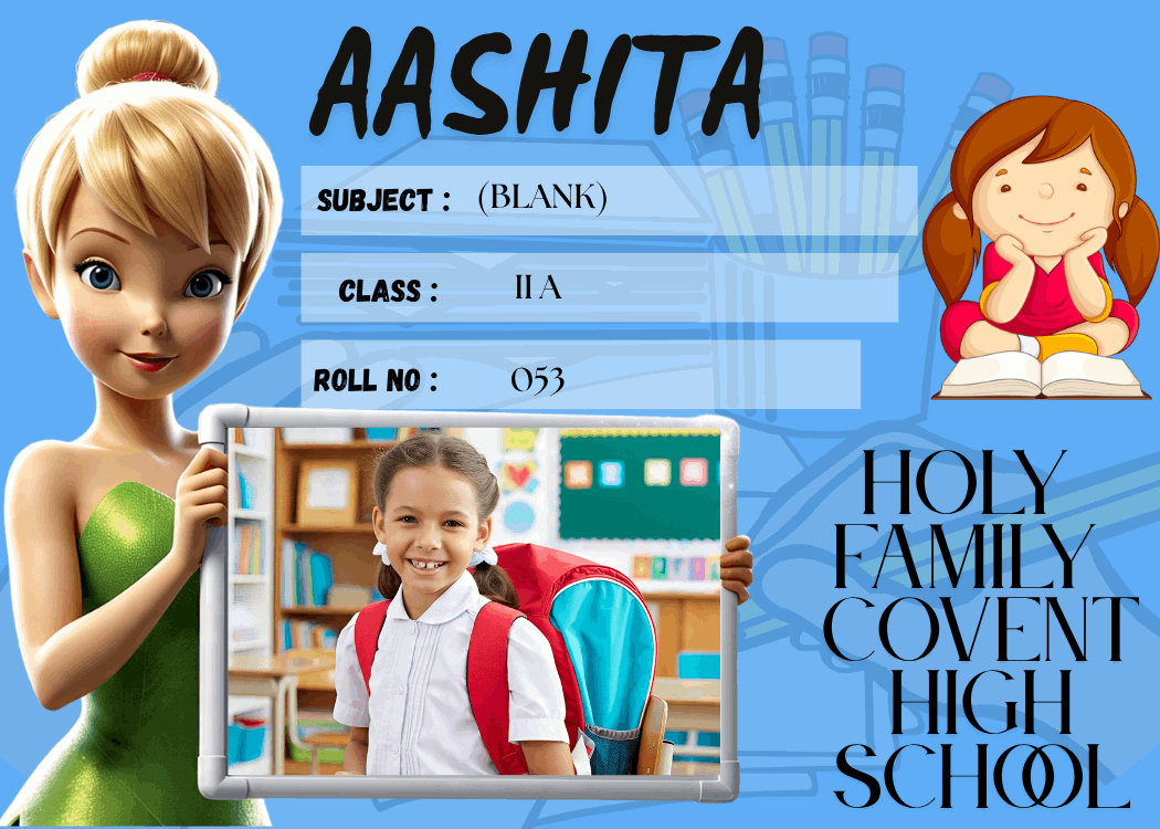Customized Kid Name Slip with Tinker Bell – Personalized Waterproof School Labels