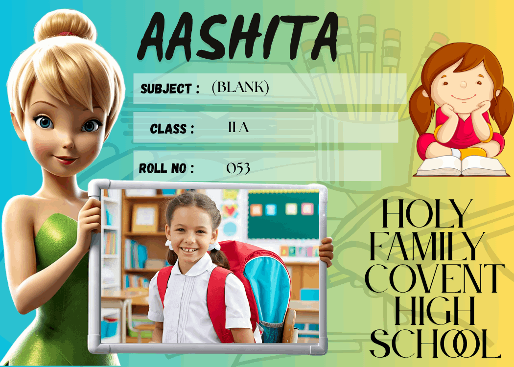 Customized Kid Name Slip with Tinker Bell – Personalized Waterproof School Labels