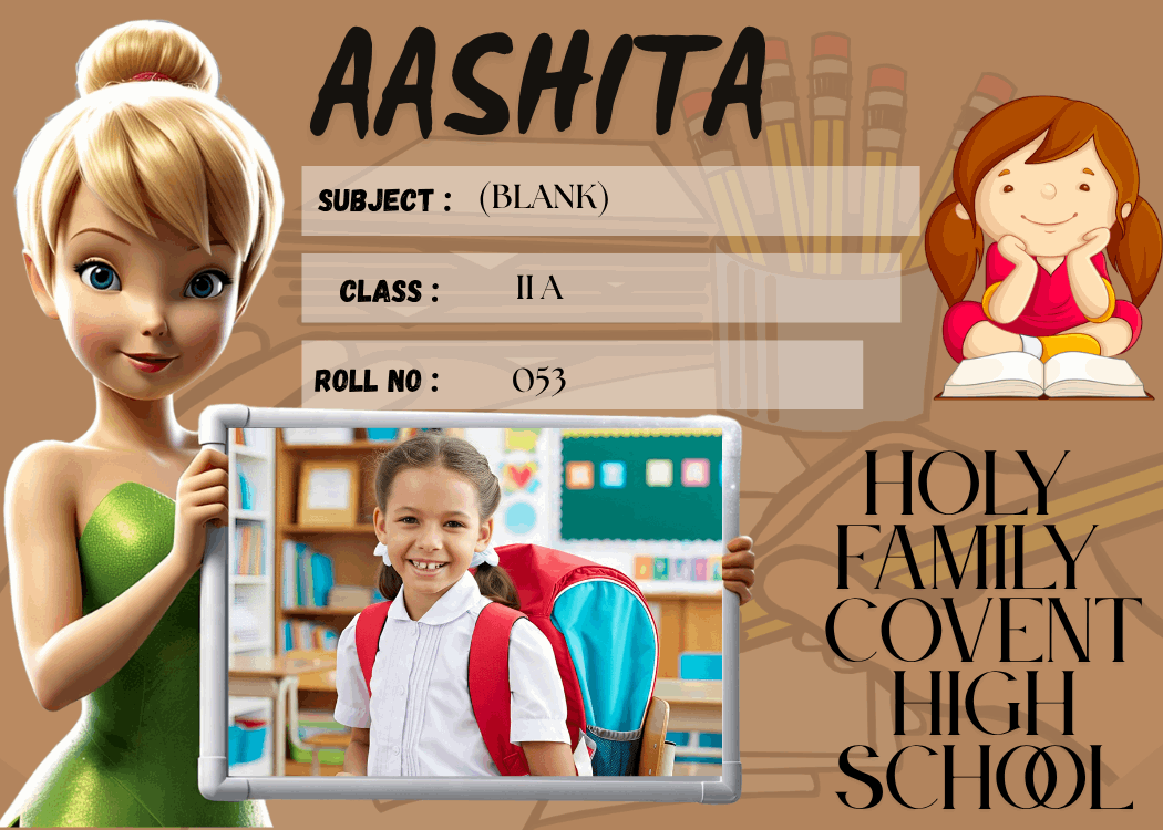 Customized Kid Name Slip with Tinker Bell – Personalized Waterproof School Labels