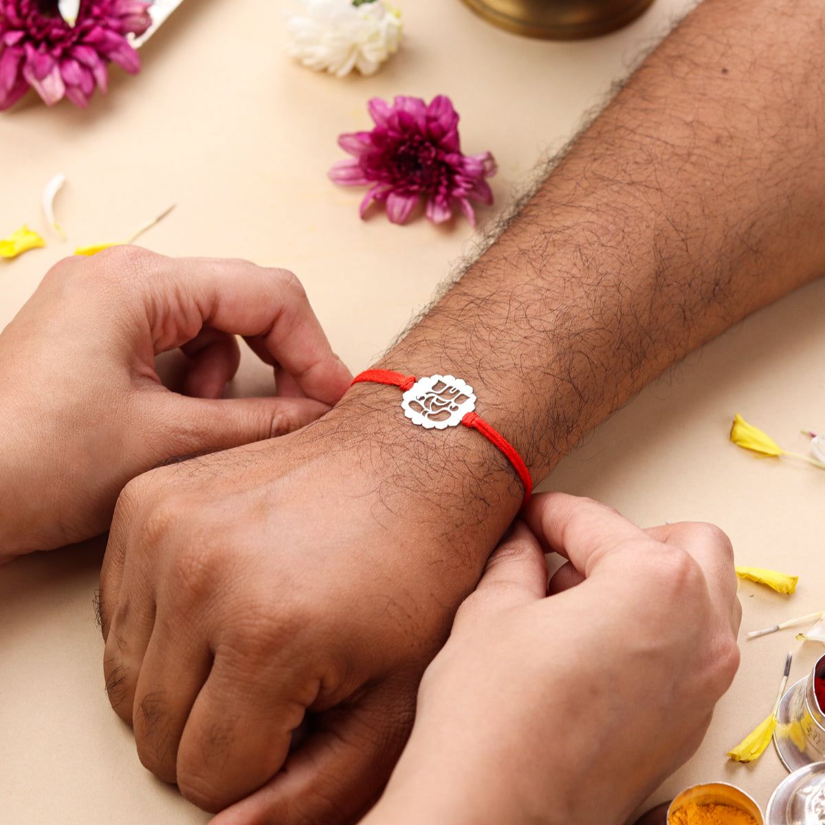 Custom Laser Cut Rakhi – Personalized Name Raksha Bandhan Gift