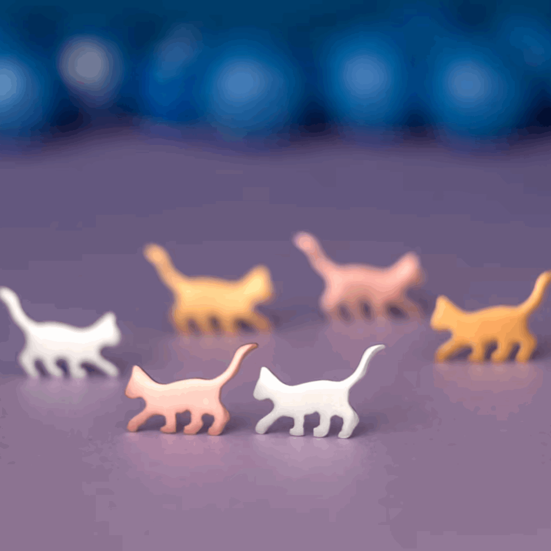 Cat Studs Earrings – Cute Cat Jewelry for Women & Girls