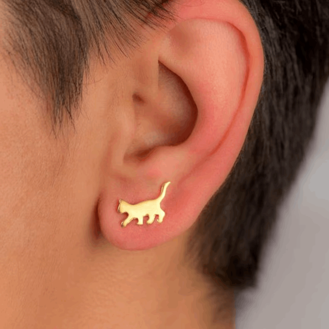 Cat Studs Earrings – Cute Cat Jewelry for Women & Girls
