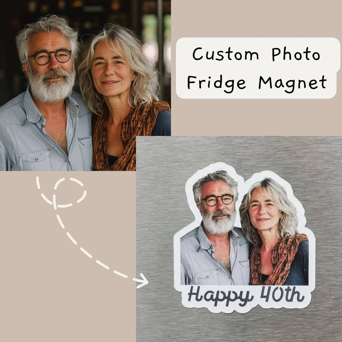 Custom Fridge Magnet – Personalized Photo & Logo Magnets for Home and Business Use