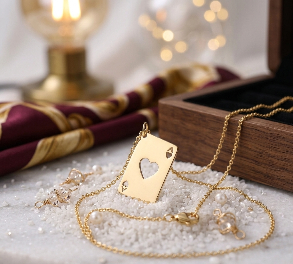 Card Theme Pendant with Customized Letter for Unique Personalization