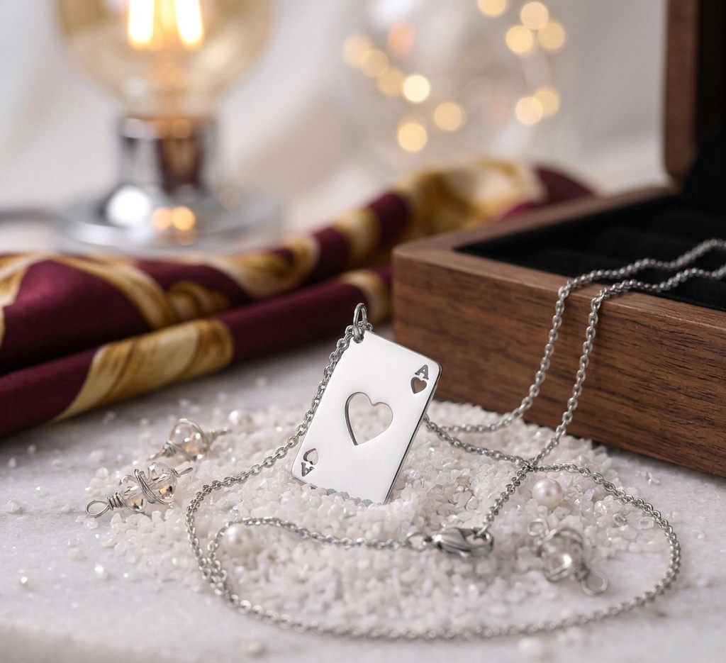 Card Theme Pendant with Customized Letter for Unique Personalization