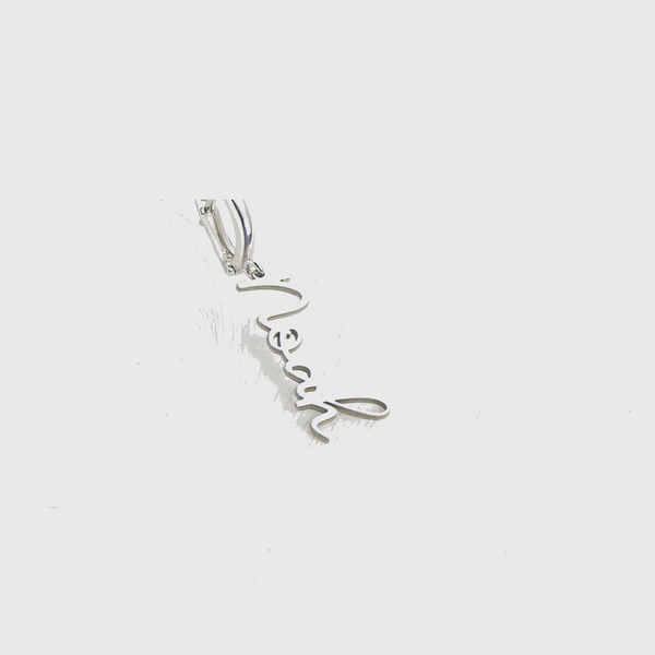 Vertical Name Earring – Personalized Custom Jewelry for Women - KraftedKey