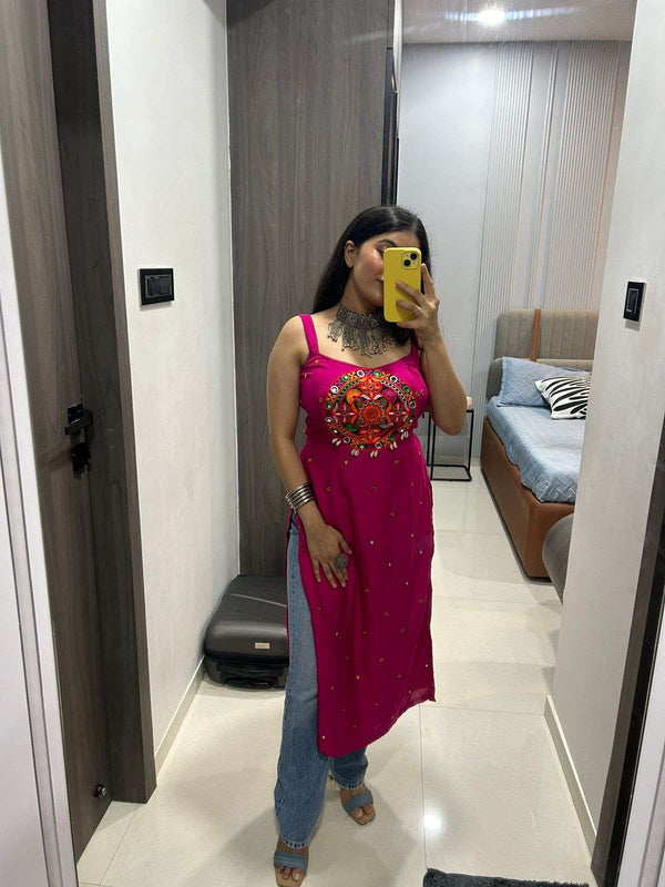 Boho Applique Kurti - KraftedKey