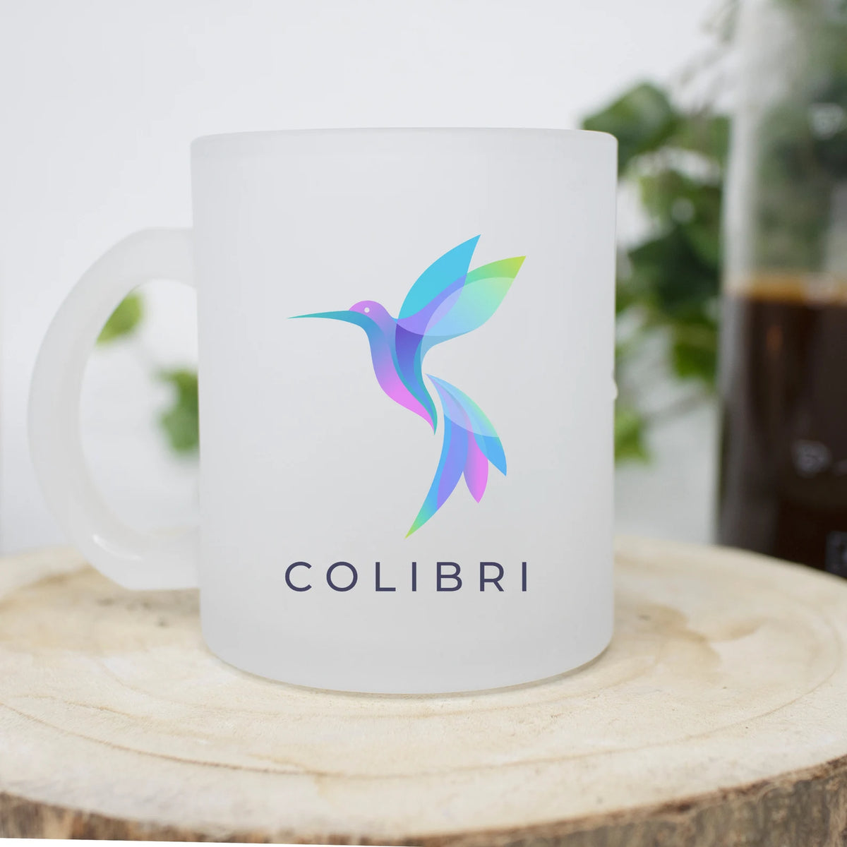 Customized Frosted Mug - 320ml Personalized Matte Finish Glass Mug