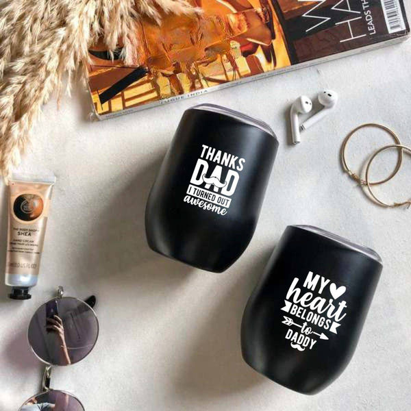 Custom Tumbler - 350ml Eco-Friendly Stainless Steel BPA-Free Insulated Drinkware - KraftedKey