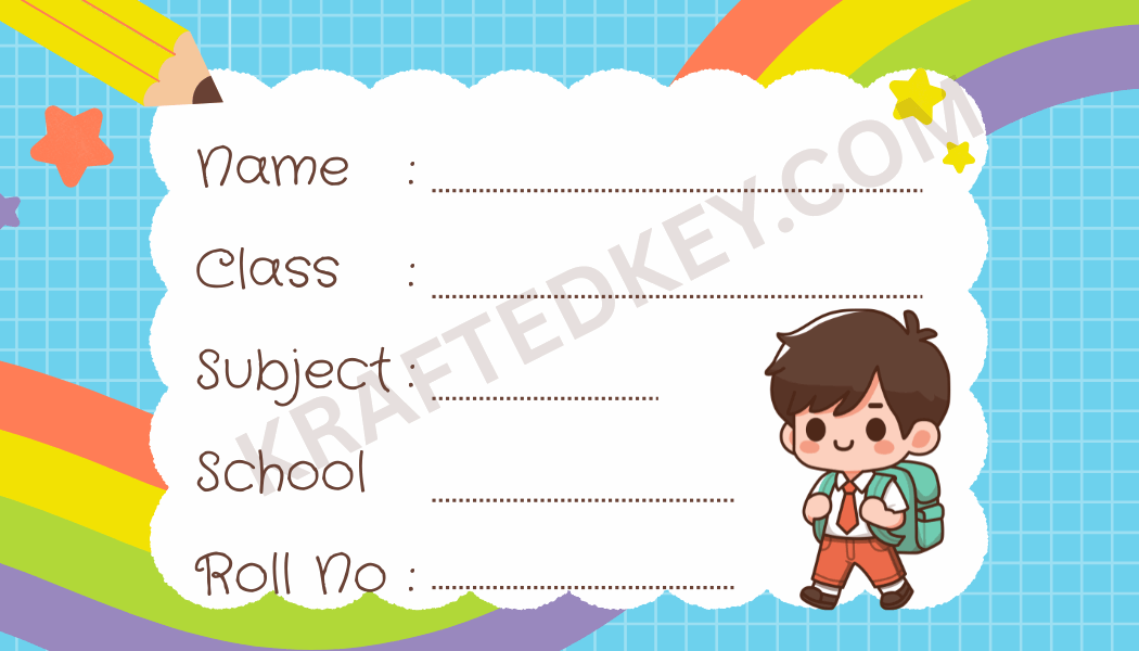 School Book Label Customized for Boys – Personalized Waterproof School Labels