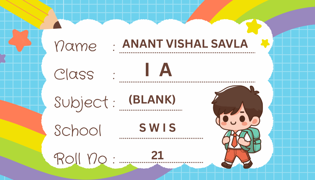 School Book Label Customized for Boys – Personalized Waterproof School Labels