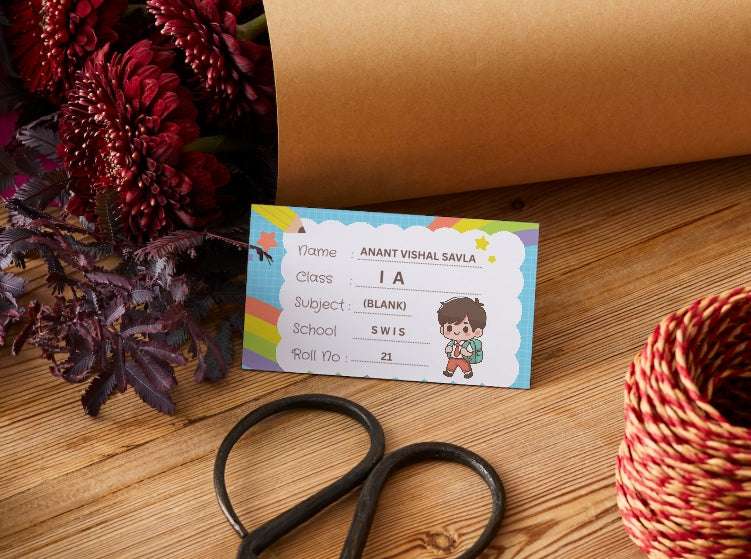 School Book Label Customized for Boys – Personalized Waterproof School Labels