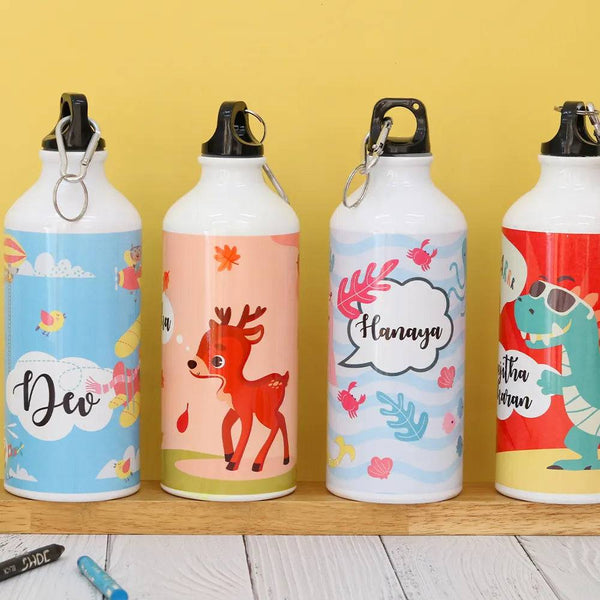 Customized Sipper Bottle - Personalized Flip-Top Stainless Steel 600ml/750ml - KraftedKey