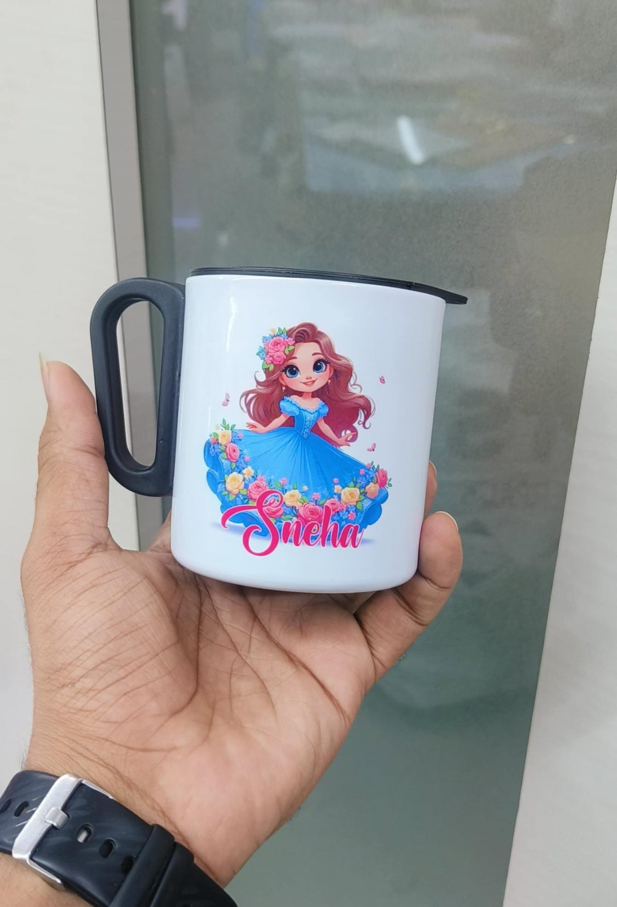 Personalized Stainless Steel Insulated Mug - Custom Engraved 180ml, Leak-Proof Design