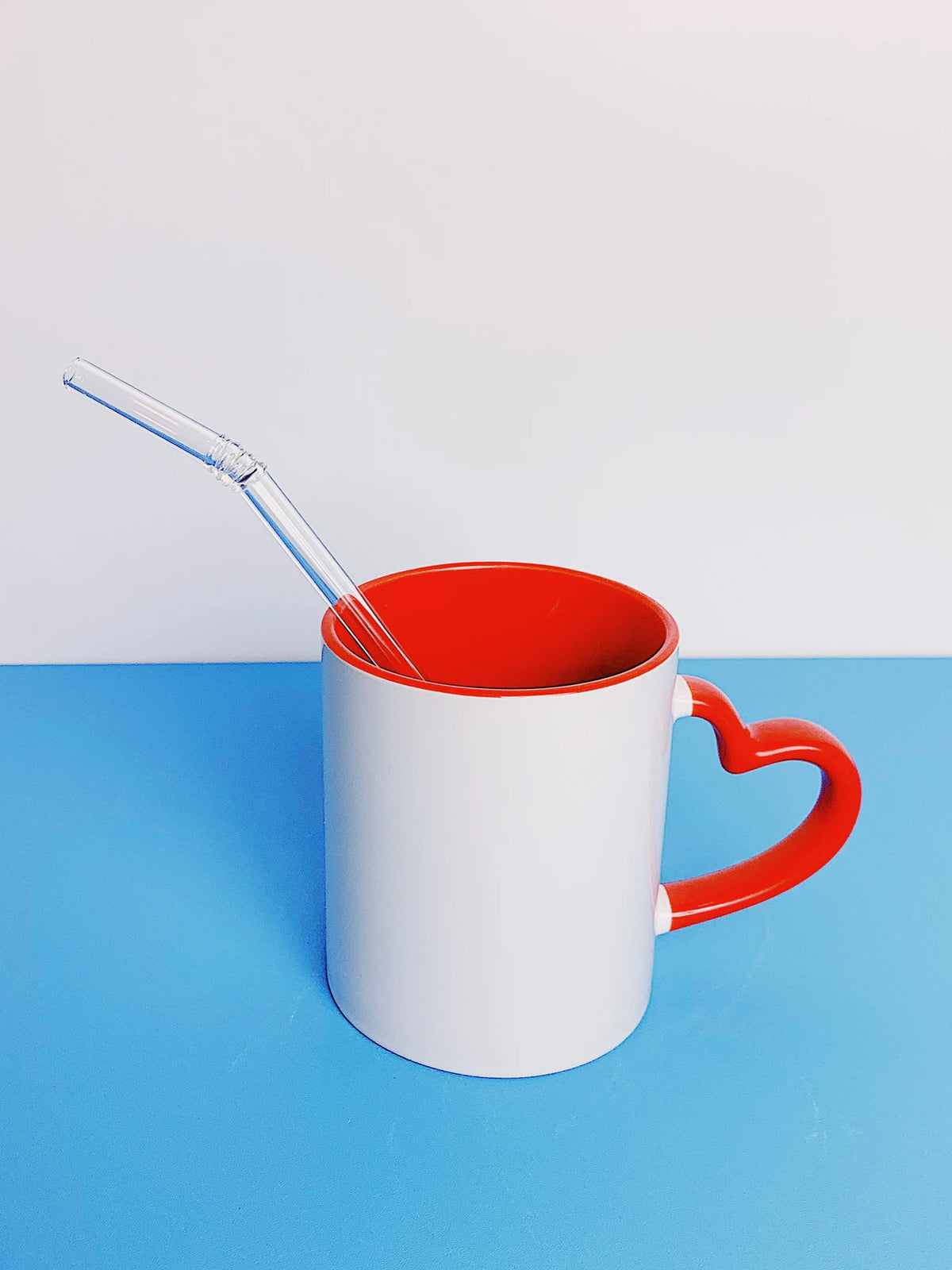 Customized Heart Handle Mug - 320ml Personalized Ceramic Mug with Custom Print