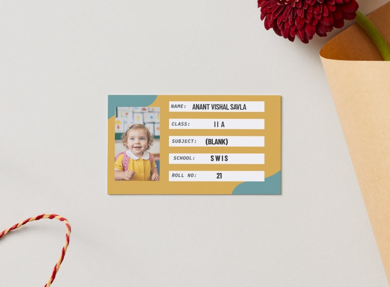 Personalized School Book Labels with Custom Photo – Waterproof Kids Name Labels