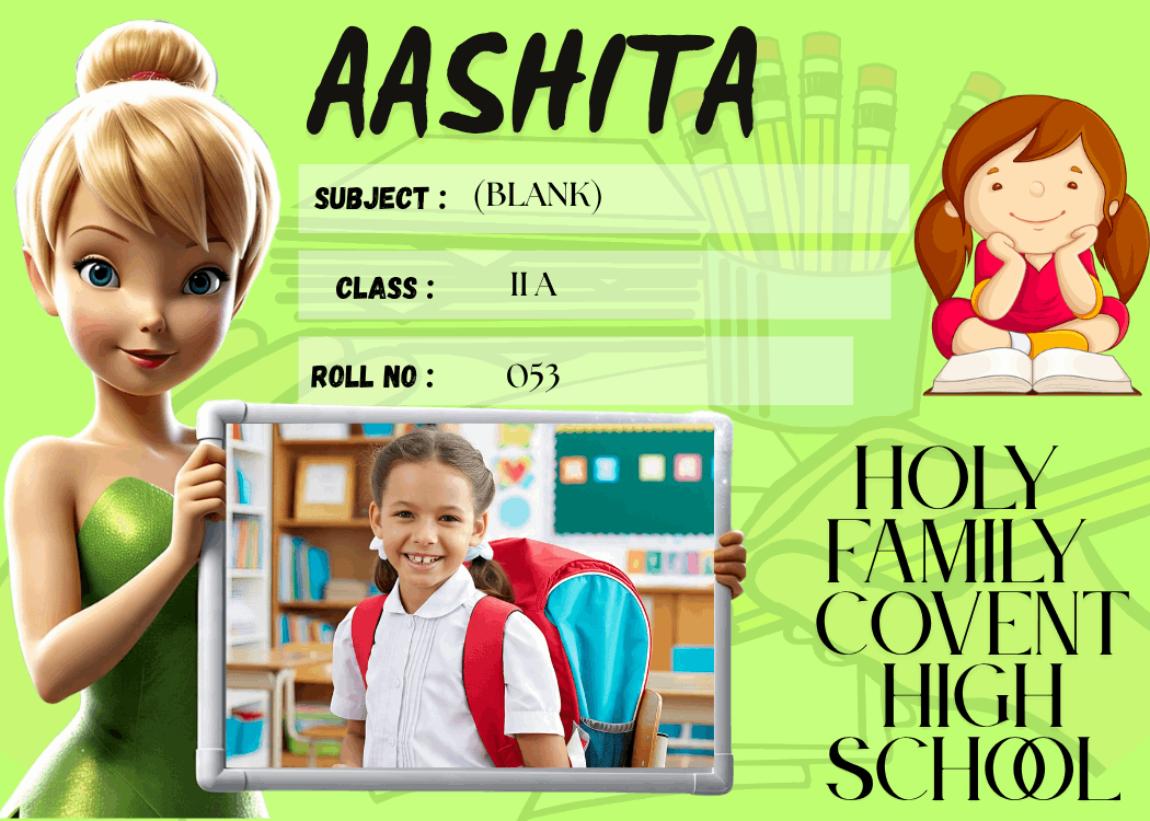 Customized Kid Name Slip with Tinker Bell – Personalized Waterproof School Labels
