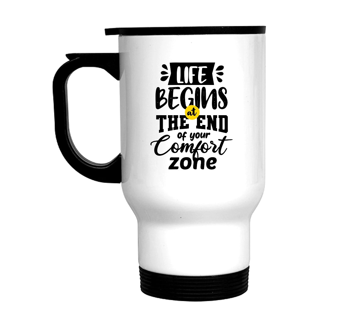 Personalized Travel Mug – 400ml Custom Engraved Stainless Steel, Spill-Proof Design