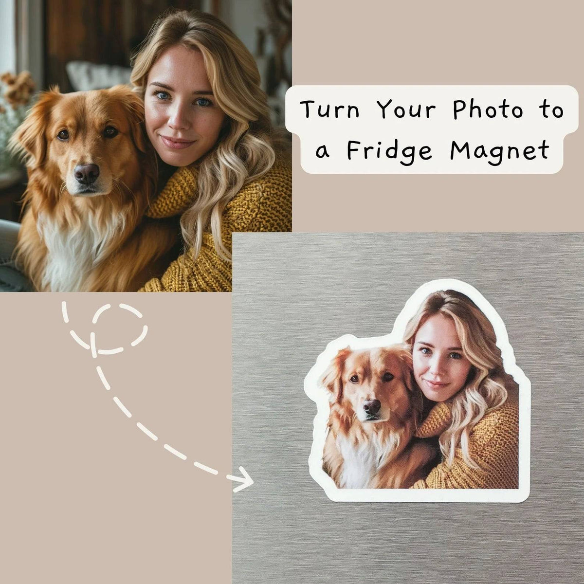 Custom Fridge Magnet – Personalized Photo & Logo Magnets for Home and Business Use