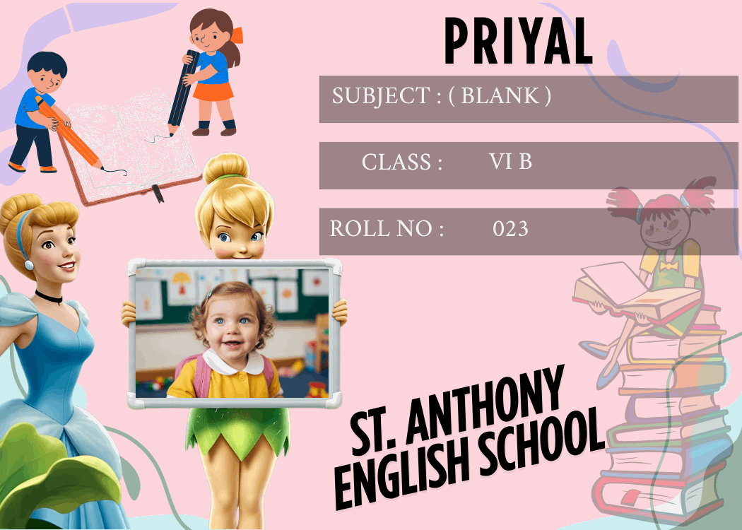 Customized Tinker Bell & Cinderella Kid Name Slip – Personalized Waterproof School Labels