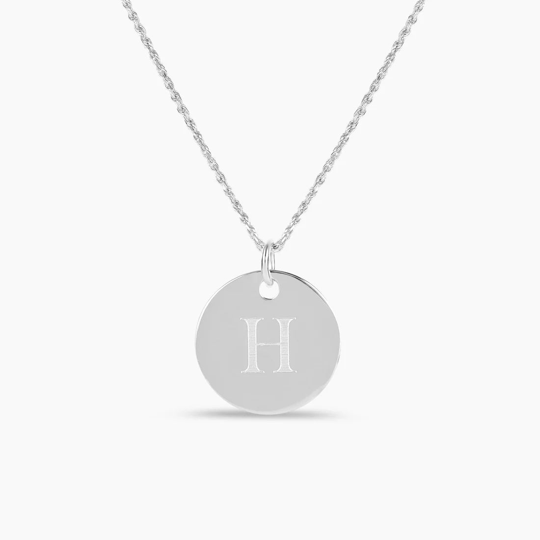 Round Engraved Pendant – Personalized Custom Name & Photo Necklace