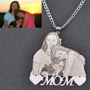 Photo Shape Pendant – Personalized Custom Photo Necklace - KraftedKey