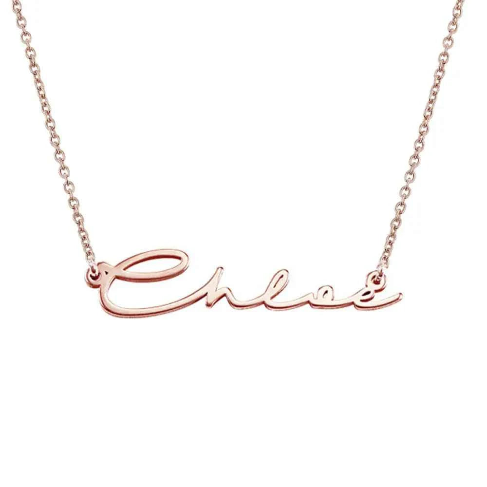 Signature Look Pendant With Name – Personalized Custom Jewelry