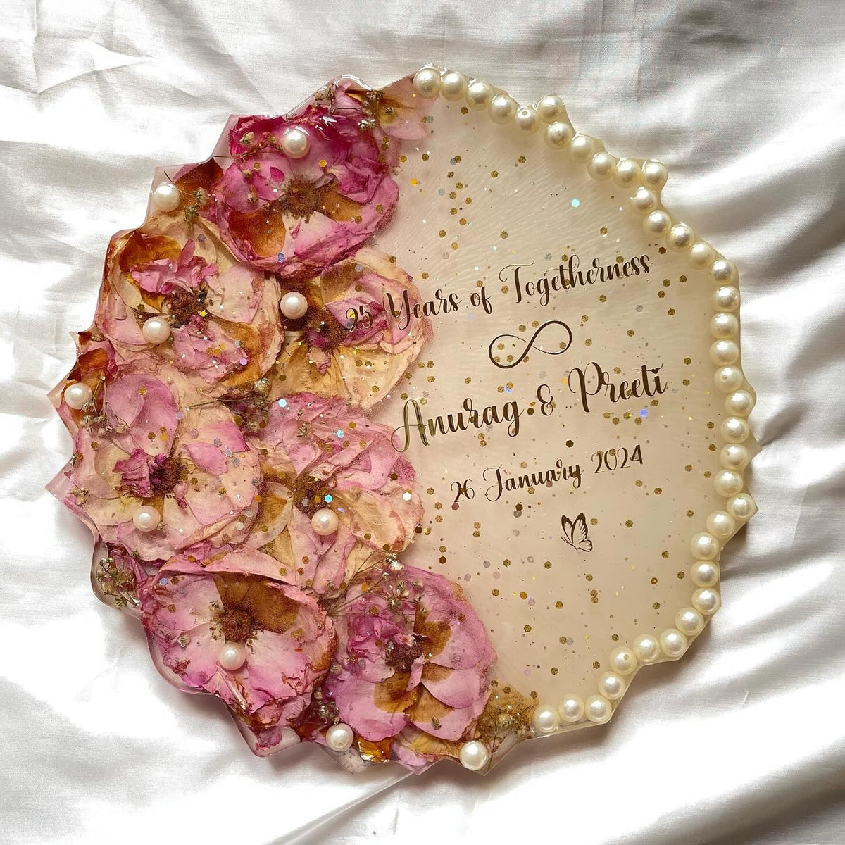 Custom Resin Message Frame – Personalized Text Keepsake Gift