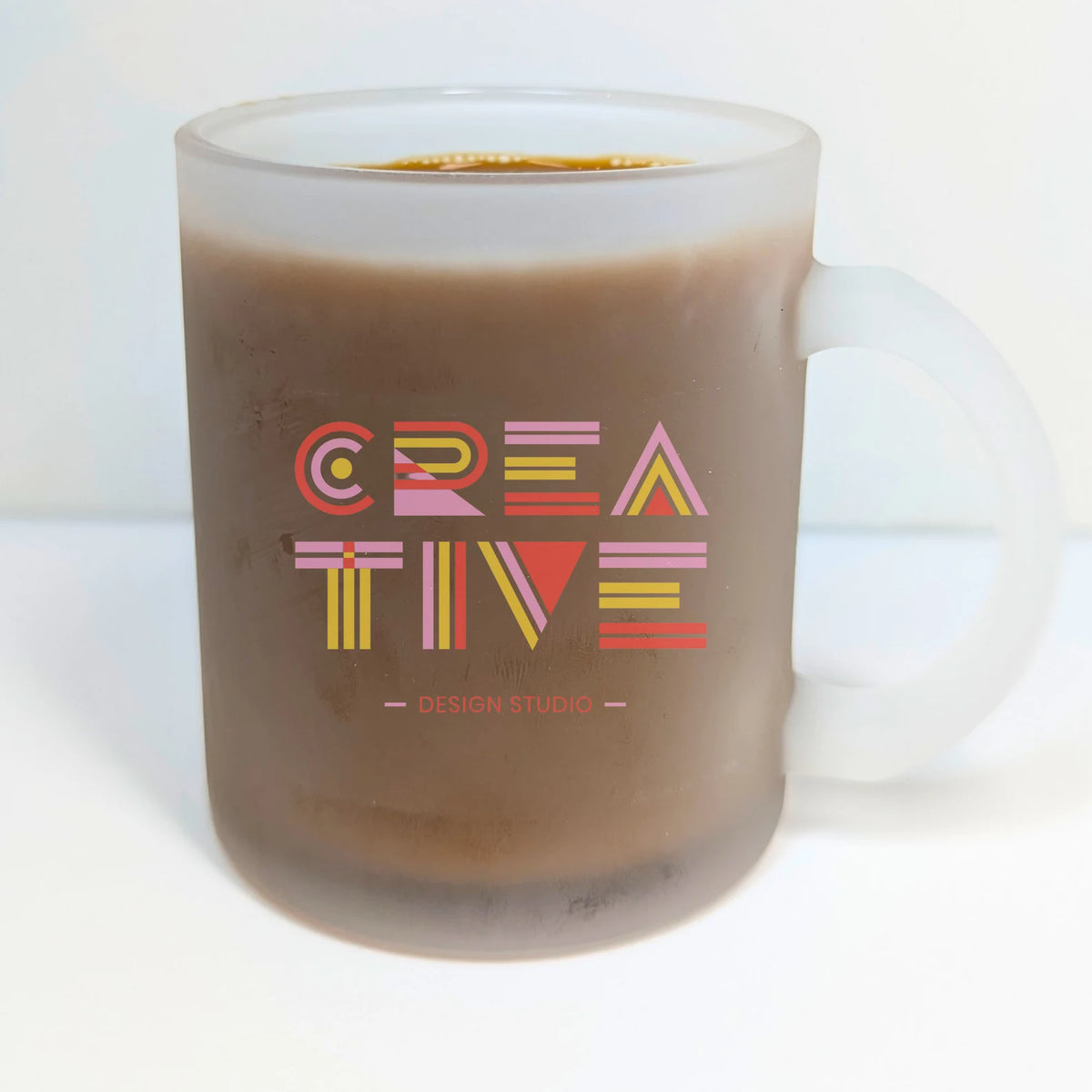 Customized Frosted Mug - 320ml Personalized Matte Finish Glass Mug