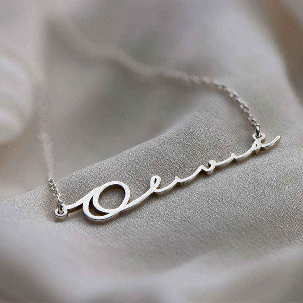 Signature Look Pendant With Name – Personalized Custom Jewelry - KraftedKey