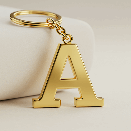 Custom Letter Keychain - Personalized Single Letter Keychain for Unique Gifts