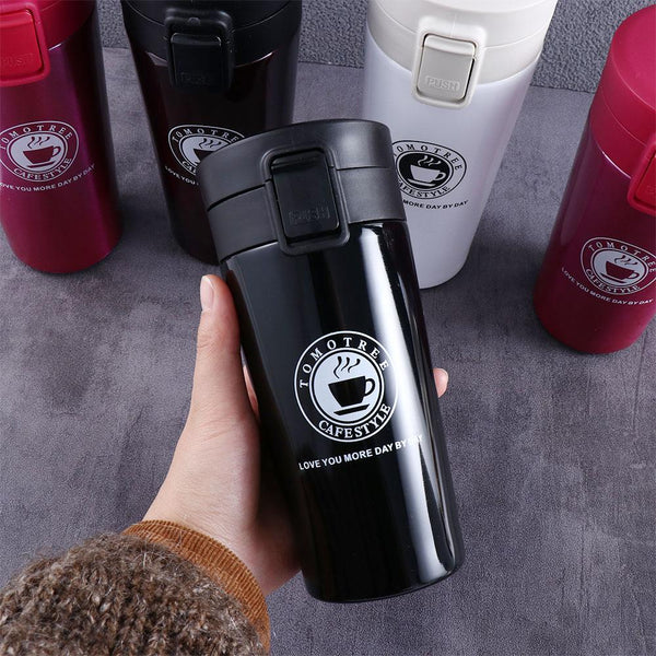 SleekSip Personalized Travel Mug - Custom Name Printing, 470ml Stainless Steel - KraftedKey