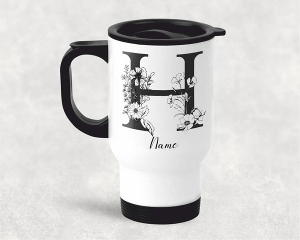 Personalized Travel Mug – 400ml Custom Engraved Stainless Steel, Spill-Proof Design - KraftedKey