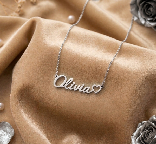 Beloved Script Pendant - Elegant Jewelry