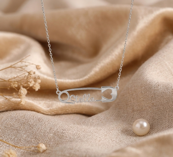 Safety Pin Theme Pendant - Stylish and Unique Jewelry