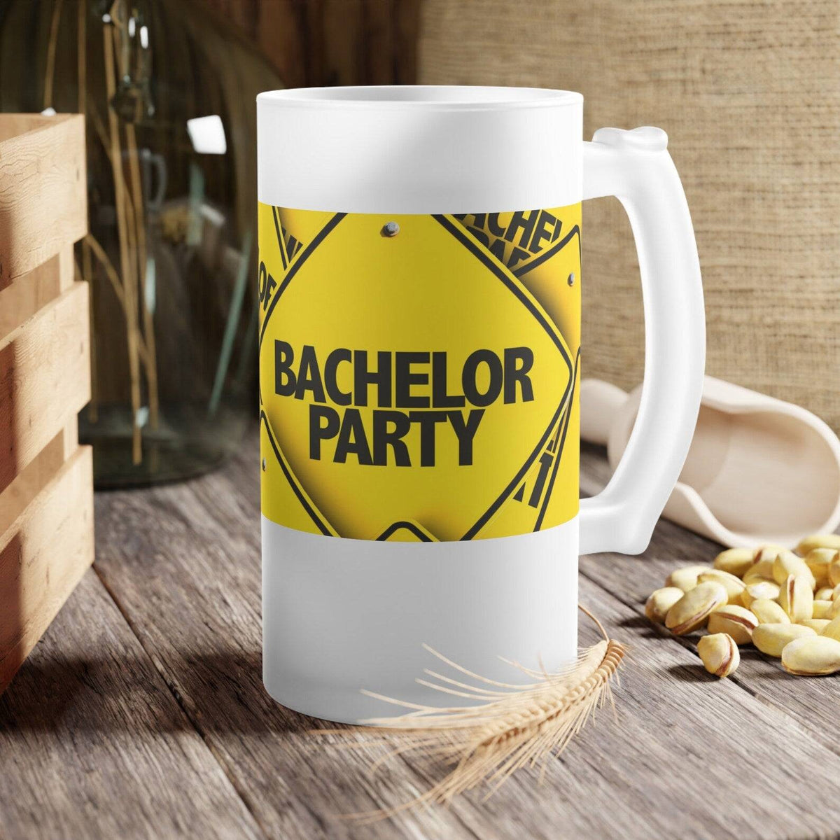 Customized Frosted Glass Mug – 480ml Personalized Beer & Beverage Mug for Unique Gifting