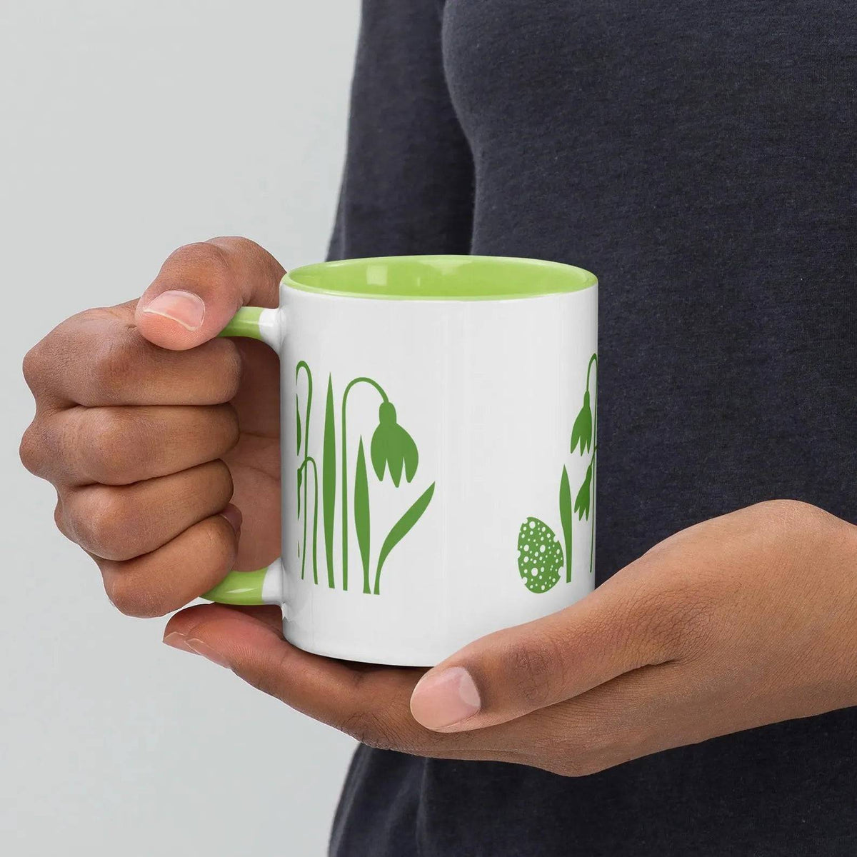 Customized Inside-Color Mug – 320ml Personalized Ceramic Mug with Colorful Interior