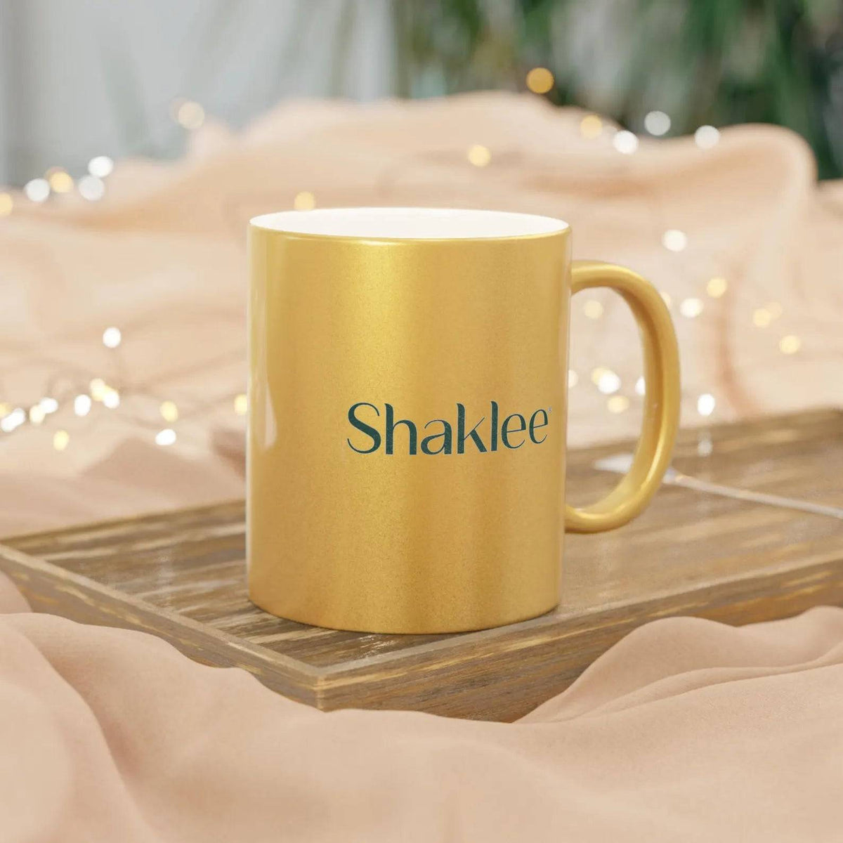 Customized Golden Mug - 320ml Premium Ceramic Mug with Metallic Finish for Personalized Gifts