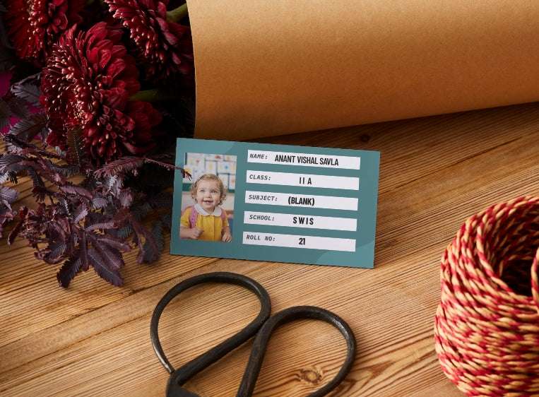 Personalized School Book Labels with Custom Photo – Waterproof Kids Name Labels