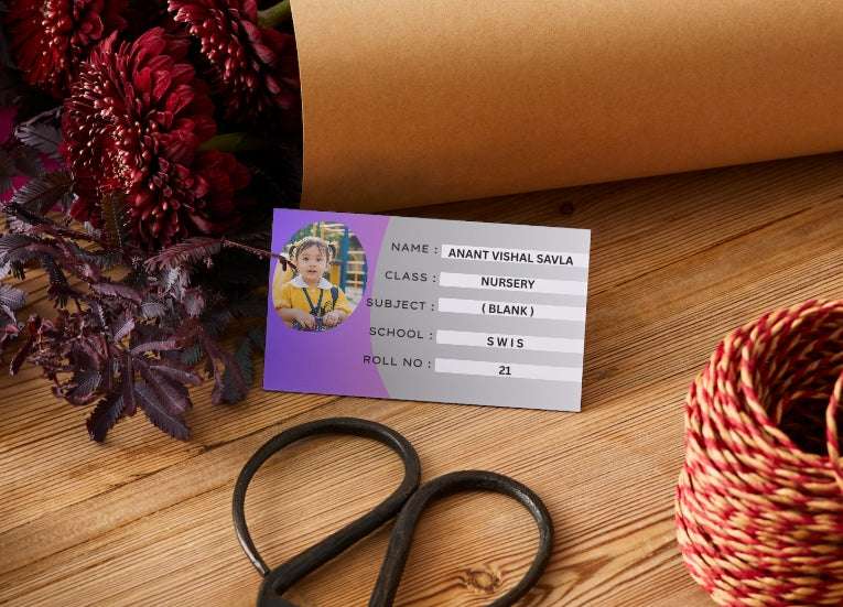 Customized School Book Labels with Photo - Personalized Waterproof Custom School Book Labels