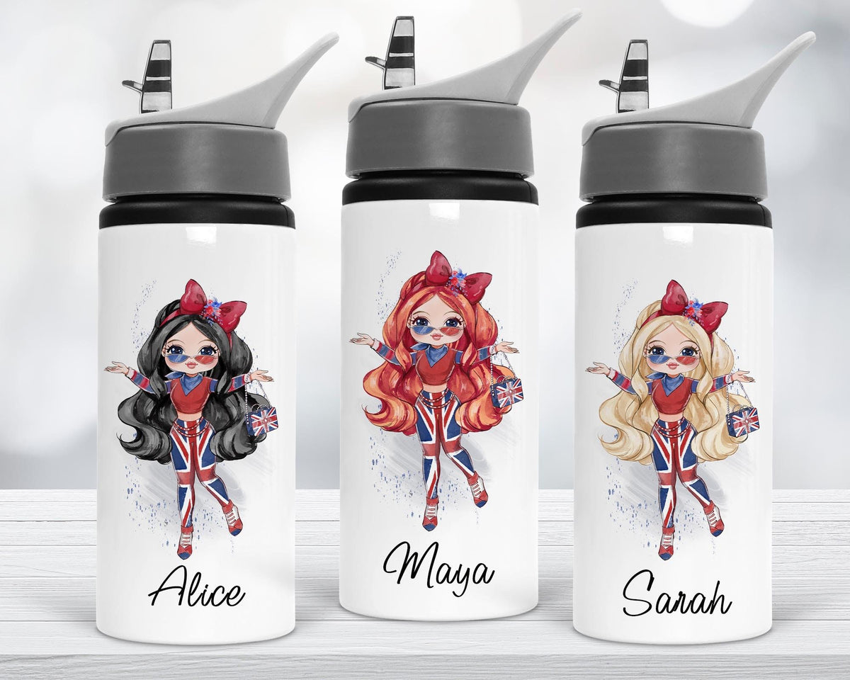 Customizable 650 ml Sipper Bottle with White Body & Grey Flip-Top