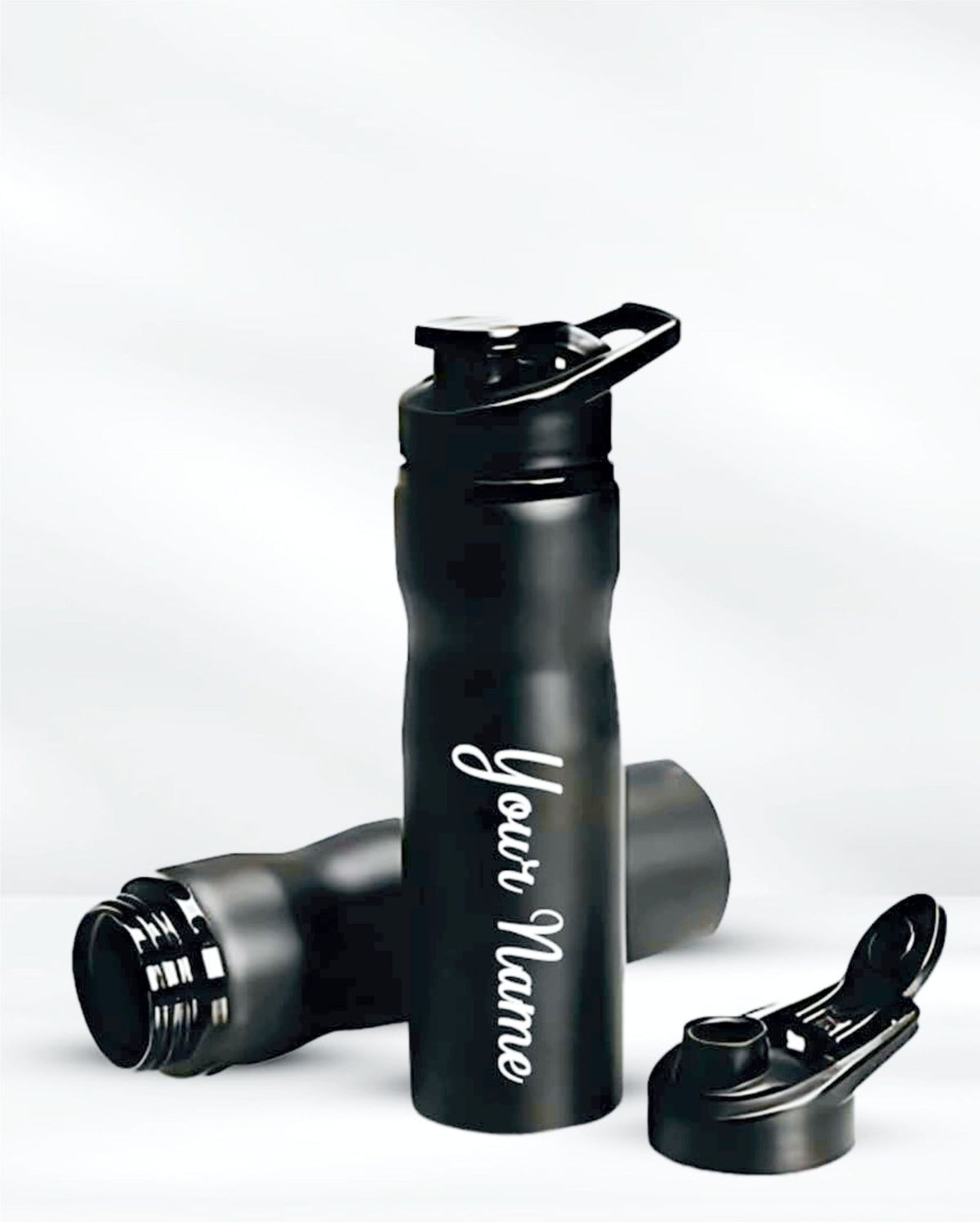 Premium 800 ml Black Stainless Steel Bottle - Insulated and Custom Printed