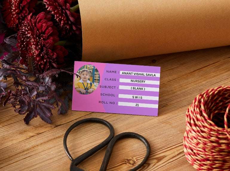 Customized School Book Labels with Photo - Personalized Waterproof Custom School Book Labels