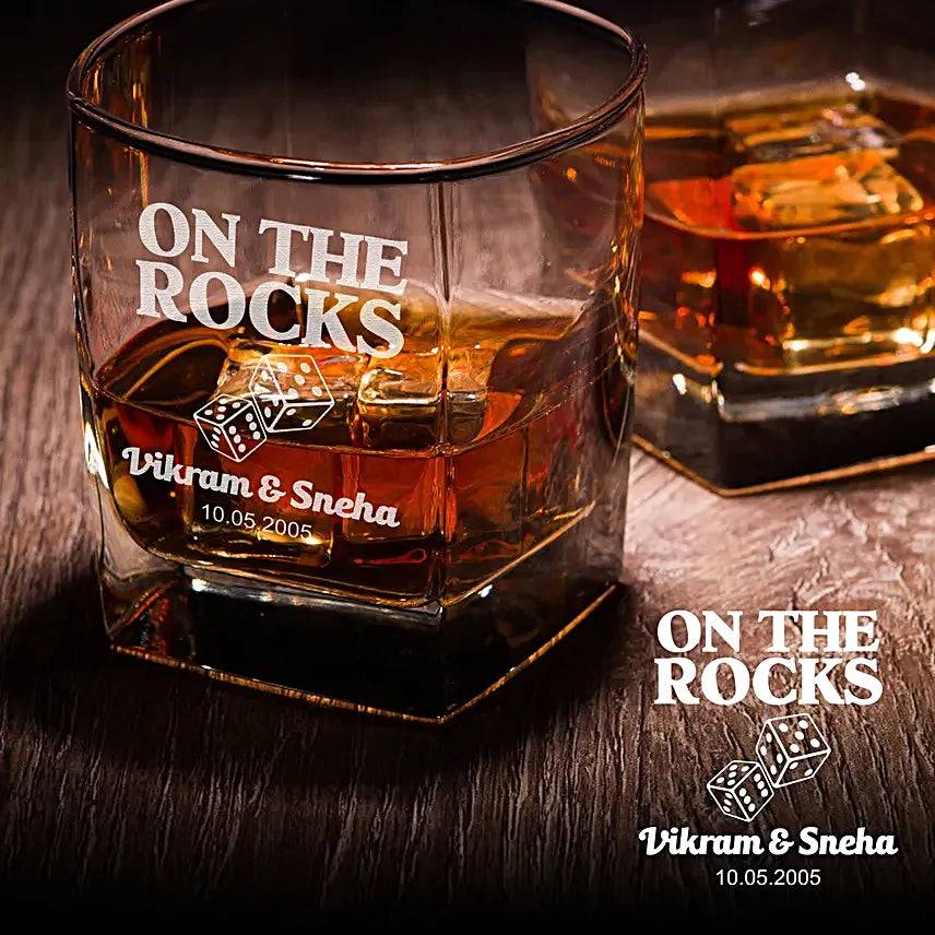 Custom Whiskey Glass – 300ml Personalized Lead-Free Glass Tumbler