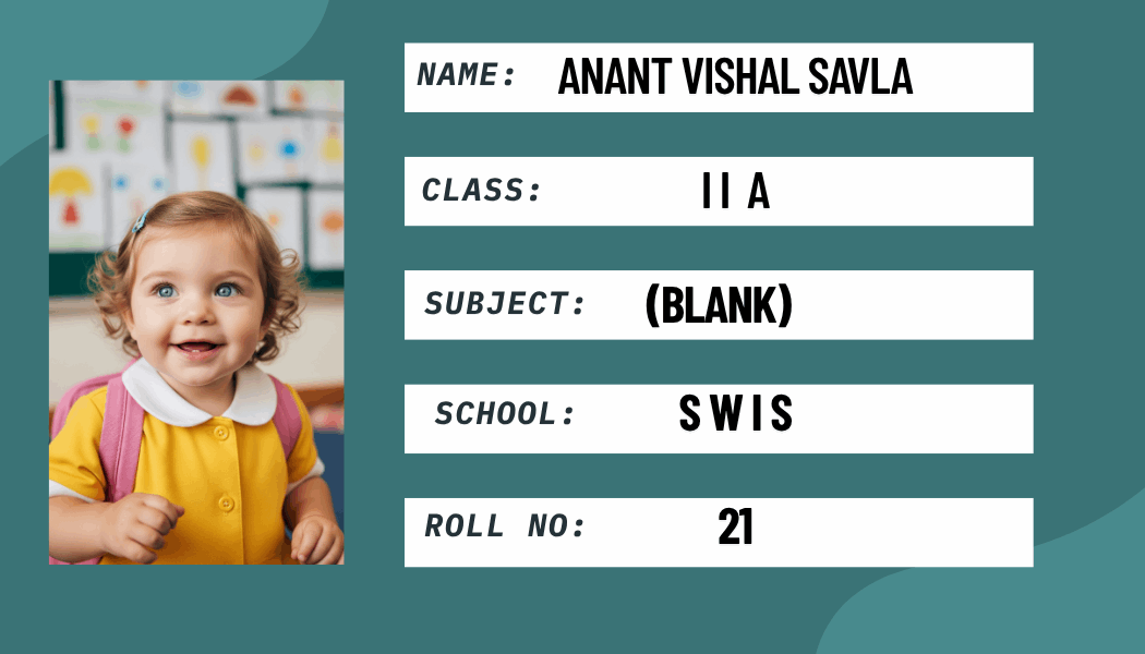 Personalized School Book Labels with Custom Photo – Waterproof Kids Name Labels