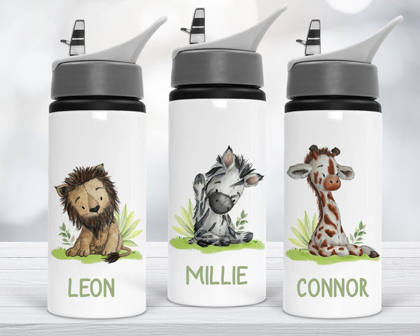 Customizable 650 ml Sipper Bottle with White Body & Grey Flip-Top - KraftedKey